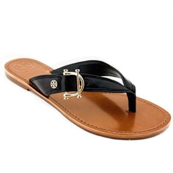 TORY BURCH Nora Flat Thong Sandals - Picture 1 of 8